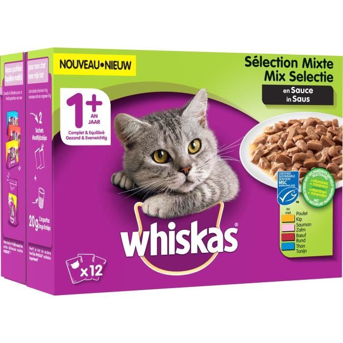 Whiskas Mixed 4 Meat Jelly 12x100g